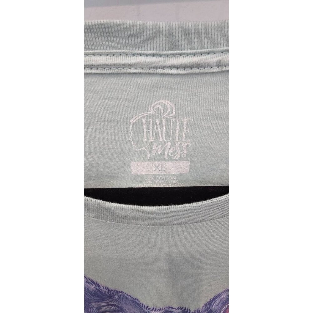 Green Koala Graphic T-Shirt XL By Haute Mess 100% Cotton Womens Casual Wear - Picture 2 of 3